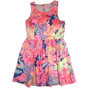 Lilly Pulitzer Kassia Tank Dress Women's 8 Playa Hermosa Floral Print‎